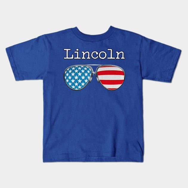 USA PILOT GLASSES LINCOLN Kids T-Shirt by SAMELVES